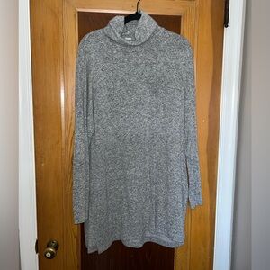 H&M gray turtleneck tunic